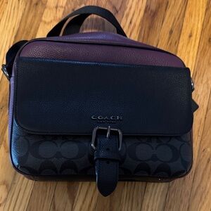 Coach Black and Purple shoulder Bag